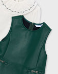 Vestido Combinado - Verde