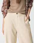 Calças Wide Leg - Bege