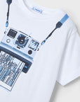 T-shirt Estampada - Azul Claro