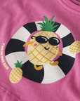 Crop Top Estampado - Rosa
