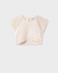 Top Perfurado - Bege