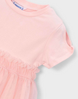 Vestido Combinado - Rosa
