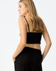 Top com Elástico - Preto