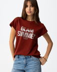 T-shirt Estampada - Vermelho