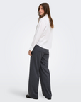 Calças Wide Leg - Cinza
