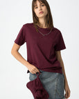 T-shirt com Bolsa - Vermelho