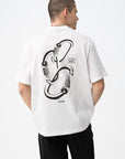 T-shirt com Estampado Traseiro - Branco