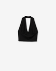 Top Decote Halter - Preto