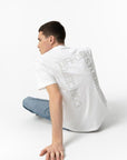 T-shirt com Estampado Traseiro - Branco