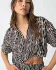Camisa Cropped - Preto