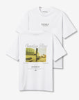 T-shirt com Estampado Traseiro - Branco