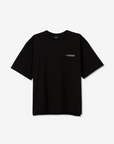 T-shirt com Estampado Traseiro - Preto