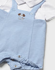 Babygrow de Calção - Azul Claro
