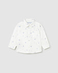 Camisa com Padrão - Azul Claro