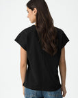 T-shirt com Estampado - Preto
