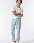 Calças de Ganga Relaxed - Azul Claro