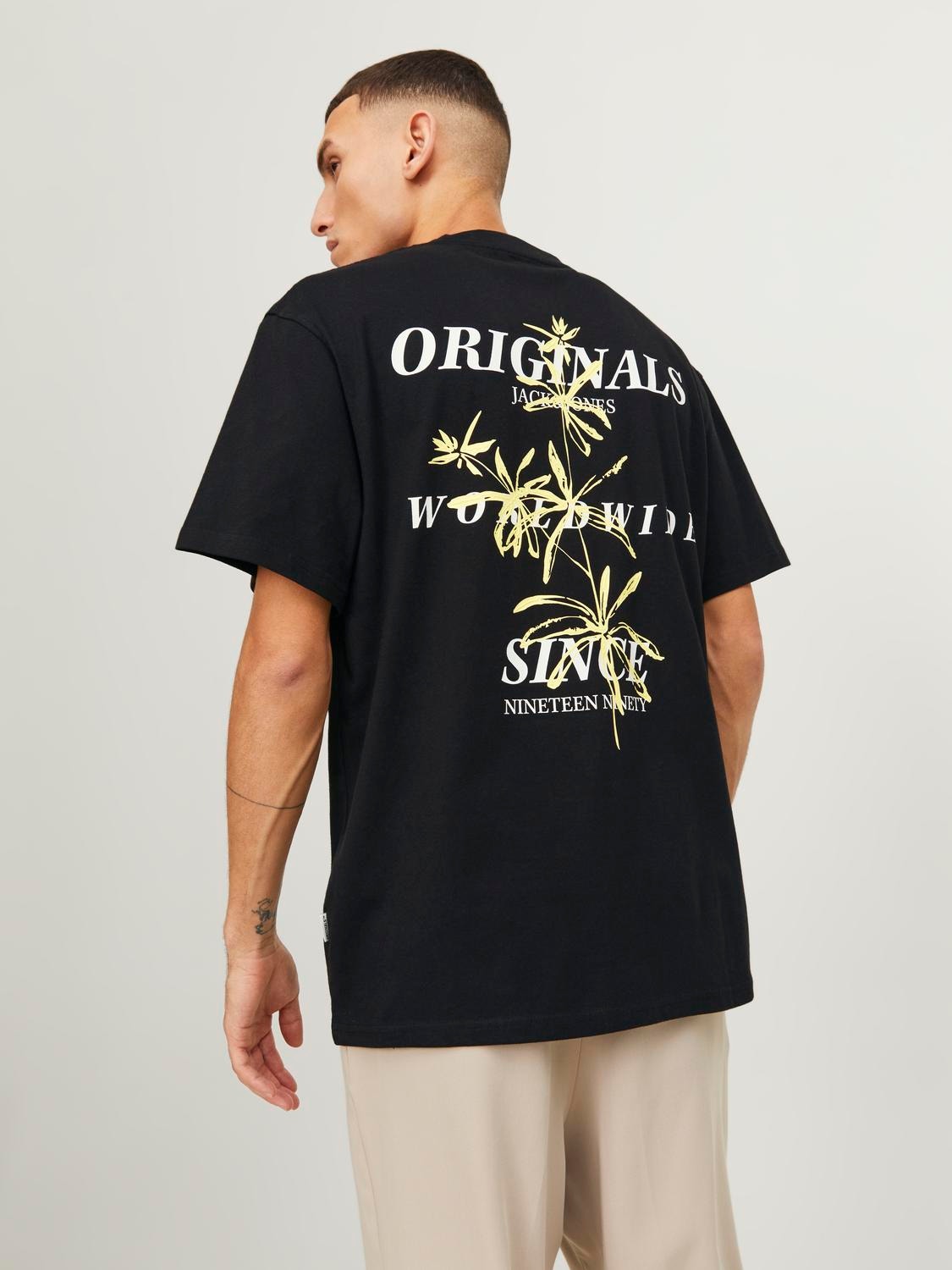 T-shirt com estampado Loose Fit - Preto/New York - HOMEM