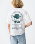 T-shirt com Estampado Traseiro - Branco