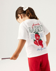 T-shirt com Estampado Traseiro - Branco
