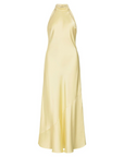 Vestido de Cetim - Amarelo