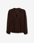Blusa Franzida - Castanho