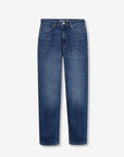 Jeans Mom Slim - Azul Médio