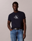 T-shirt com Logo - Marinho