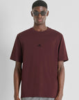 T-shirt com Logo - Bordo