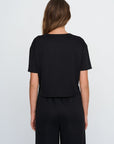 T-shirt Cropped - Preto