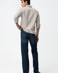 Jeans Austin Straight Fit - Azul Escuro