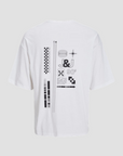 T-shirt com Estampado Traseiro - Branco