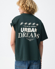 T-shirt com Estampado Traseiro - Verde