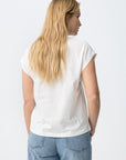 T-shirt Decote em V - Branco