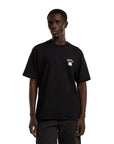 T-shirt com Estampado Traseiro - Preto