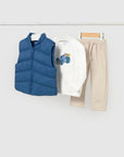 Conjunto de 3 Peças - Azul Médio