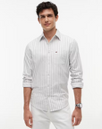 Camisa Listada - Branco