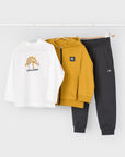 Fato de Treino 3 Peças - Amarelo Torrado