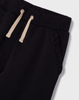 Chándal de 2 piezas para niña con sudadera estampada - Negro