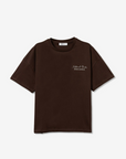 T-shirt com Estampado Traseiro - Castanho