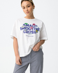 T-shirt com Estampado Traseiro - Branco