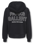 Hoodie com Estampado Traseiro - Preto