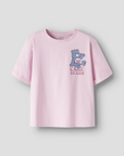 T-shirt com Estampado Traseiro - Rosa