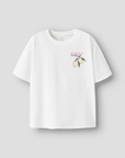 T-shirt com Estampado Traseiro - Branco