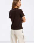 T-shirt Estampada - Castanho