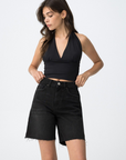 Top Decote Halter - Preto