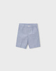 Pantalones cortos de lino - Azul claro