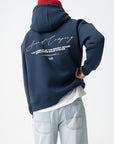 Sudadera con estampado en la espalda - Azul marino
