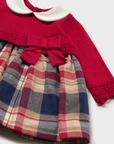 Vestido Combinado - Vermelho