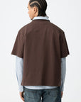 T-shirt Relaxed - Castanho