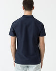Polo com Botões - Marinho